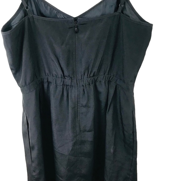 J. Crew Slip Cami Dress Sz 0 V Neck Cocktail Gathered Elastic Back Waist… - Picture 7 of 12